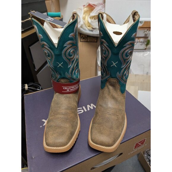 Twisted X Women' 11" Tech X Western Boots- Broad Square Toe- Ginger 9.5 - Picture 2 of 6